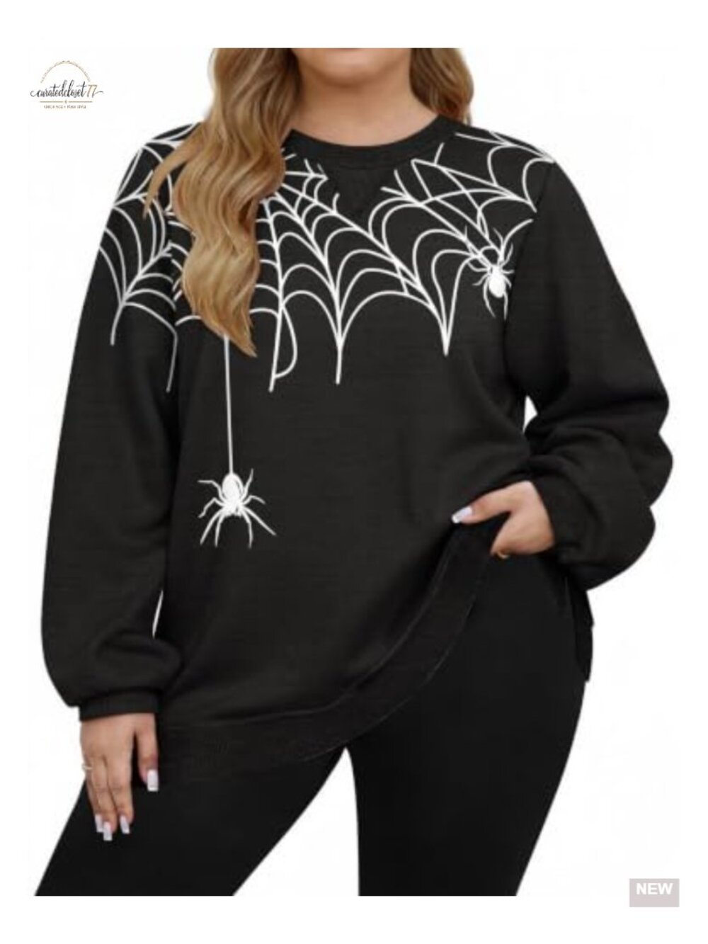Plus Size Long Sleeve Pullover Sweater Tunic Loose Fit